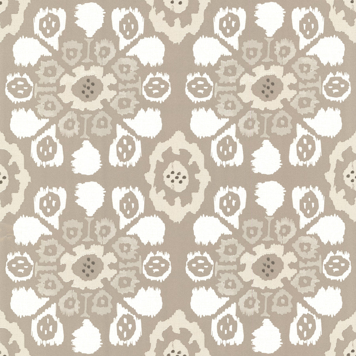 Eijffinger 330235 Valencia Taupe Ikat Floral Wallpaper