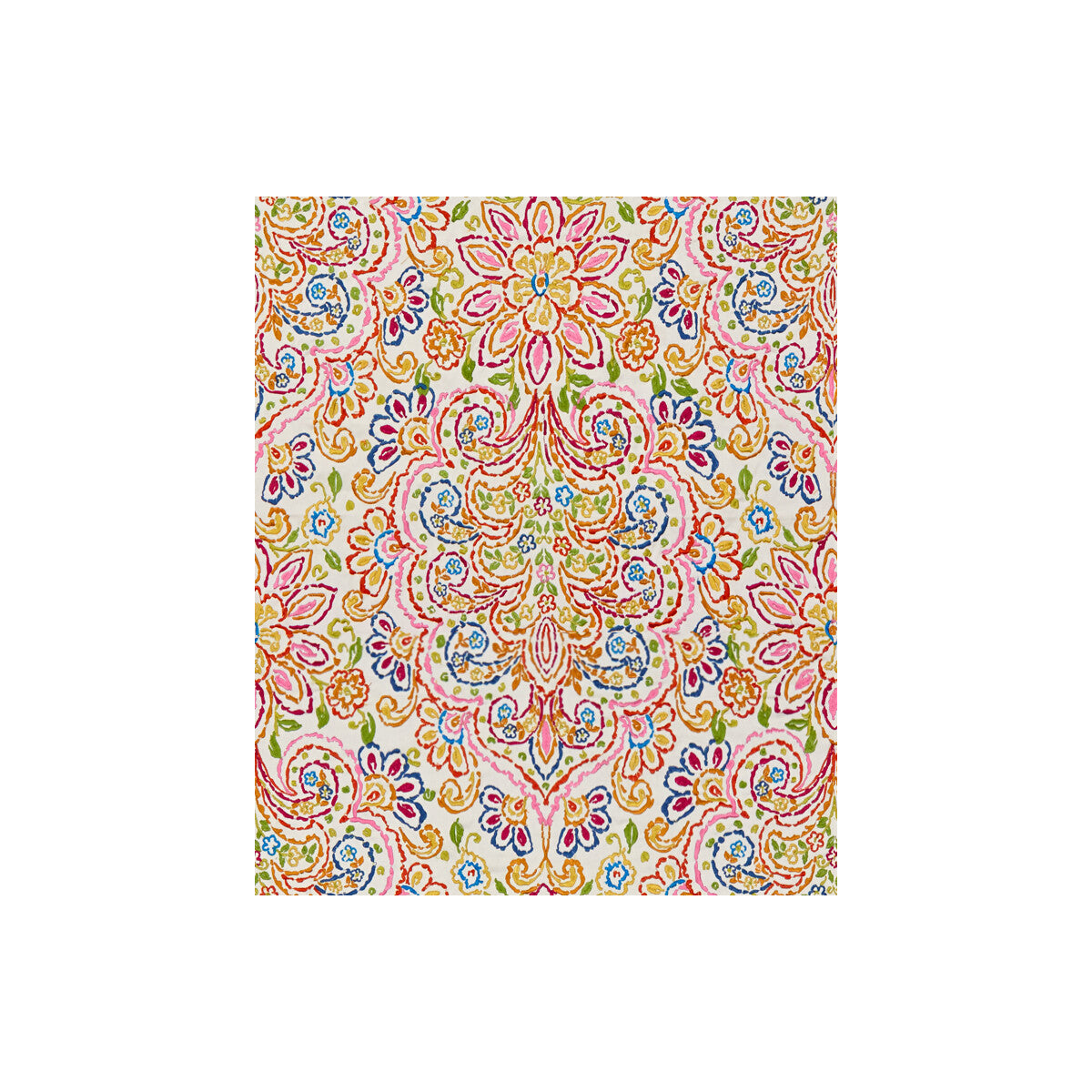 KRAVET COUTURE 33066.723.0 PARTY FLORAL BRIGHTS Fabric - Eade's Wallpaper