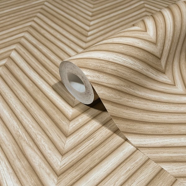 Galerie 33376 Beige Wood optics - Eade's Wallpaper