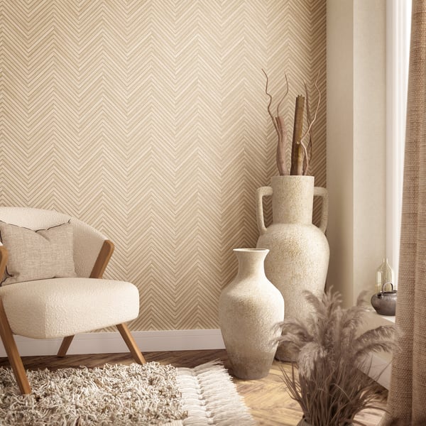 Galerie 33376 Beige Wood optics - Eade's Wallpaper