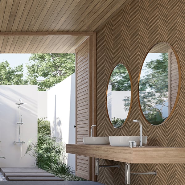 Galerie 33377 Brown Wood optics - Eade's Wallpaper