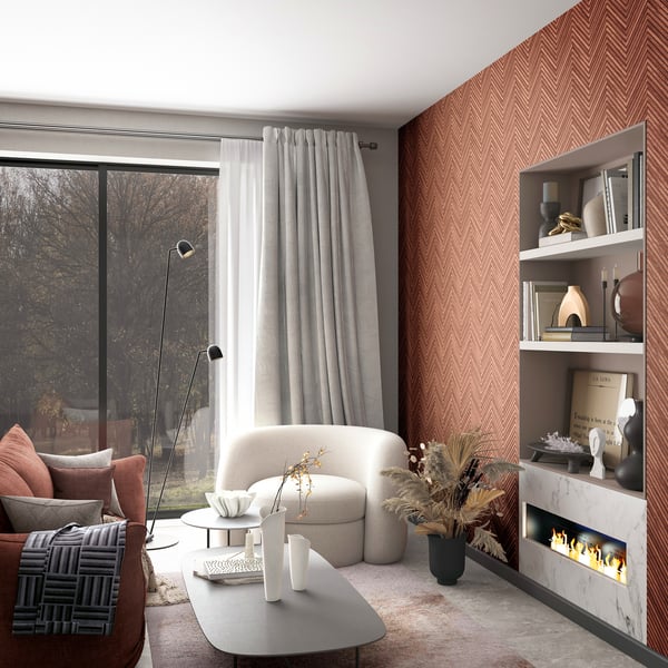 Galerie 33379 Red Wood optics - Eade's Wallpaper