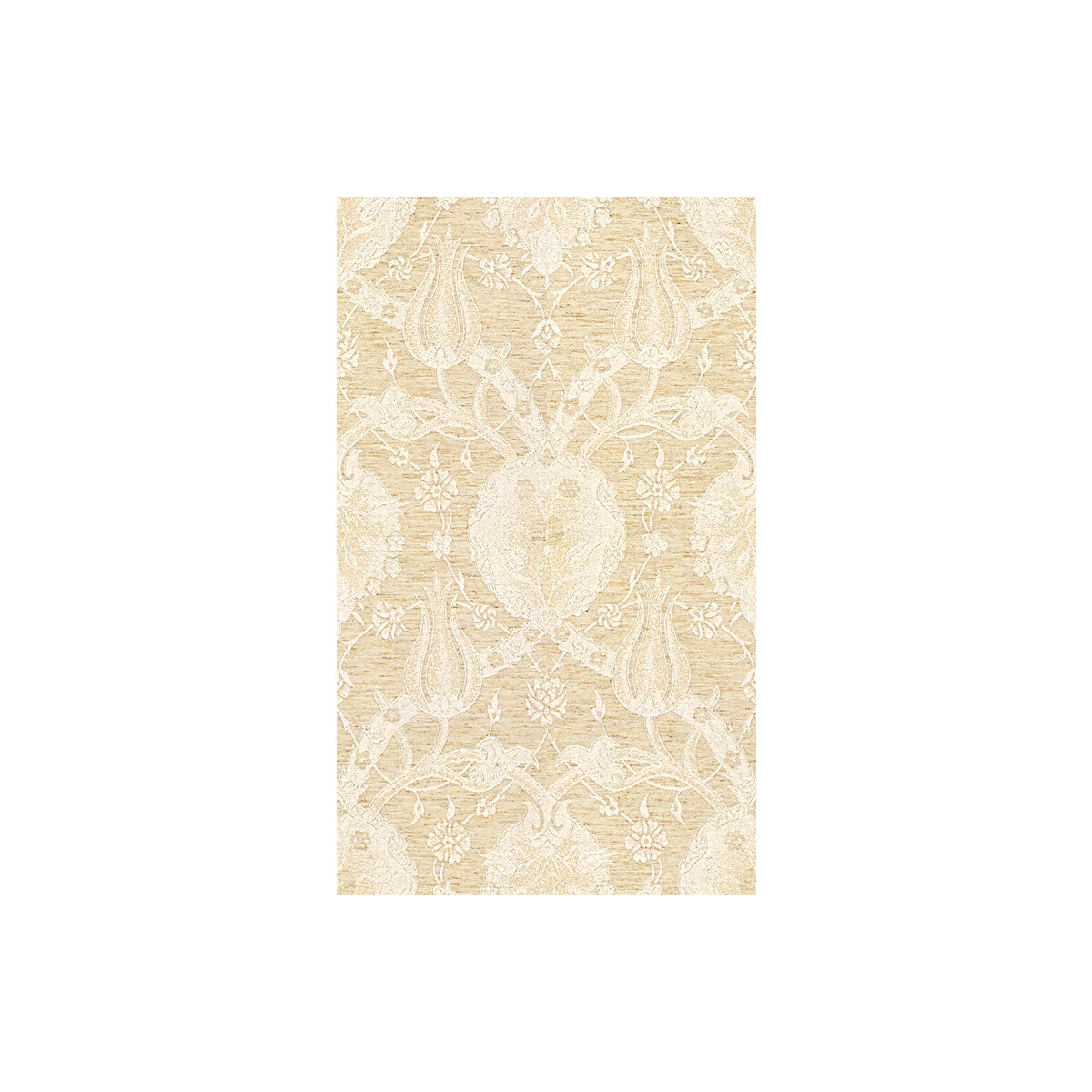 KRAVET COUTURE 33457.1.0 GLOBAL VIBE WHITE GOLD Fabric - Eade's Wallpaper