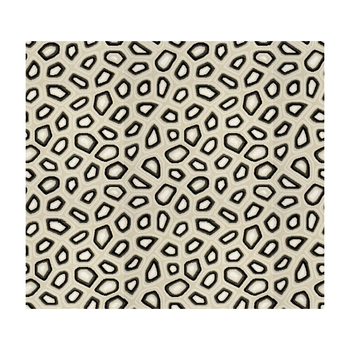 KRAVET COUTURE 33561.81.0 CHIC TORTOISE ANTHRACITE Fabric - Eade's Wallpaper