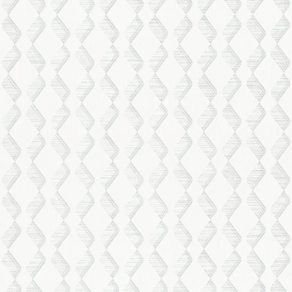 Galerie 33651 White Zigzag - Eade's Wallpaper