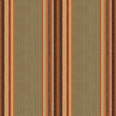 KRAVET DESIGN 33808.416.0 GABAN STRIPE YAM Fabric - Eade's Wallpaper