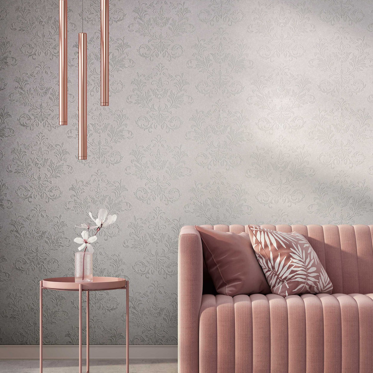 Galerie Hotel Damask Pink Wallpaper 34013