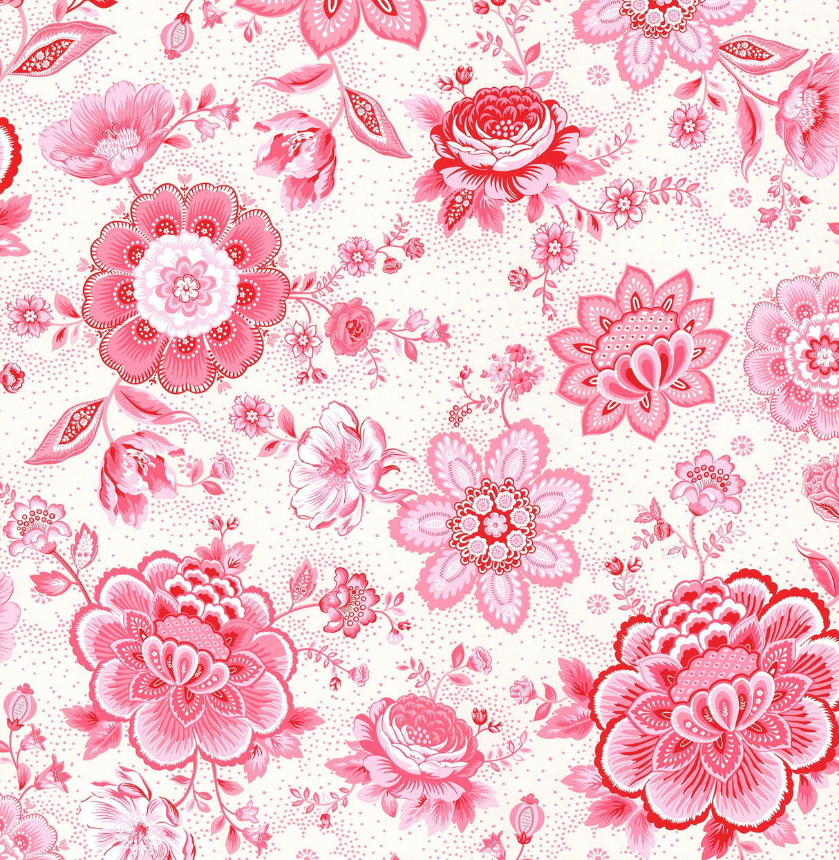 Eijffinger 341010 Kali Pink Folklore Chintz Wallpaper