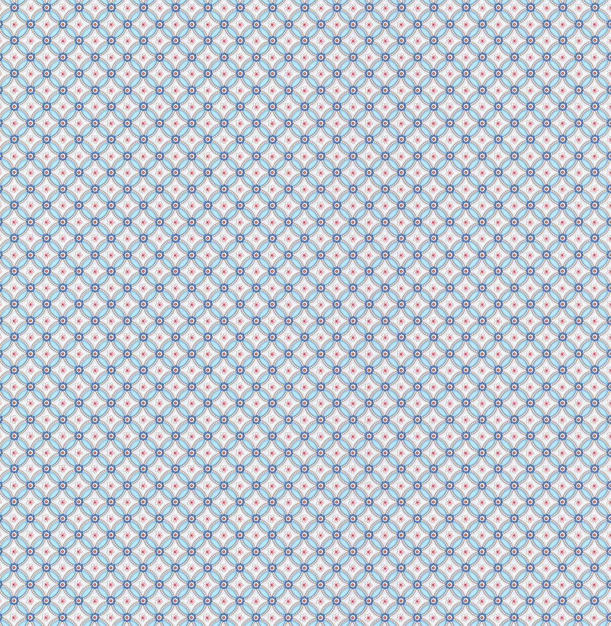 Eijffinger 341021 Eebe Light Blue Floral Geometric Wallpaper