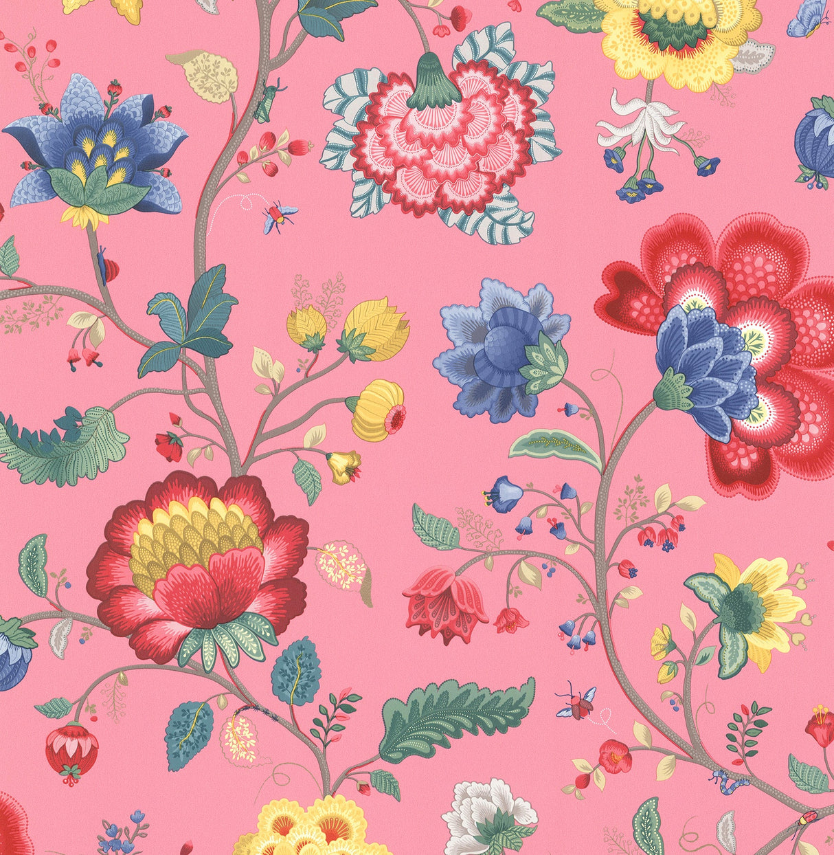 Eijffinger 341031 Epona Pink Floral Fantasy Wallpaper
