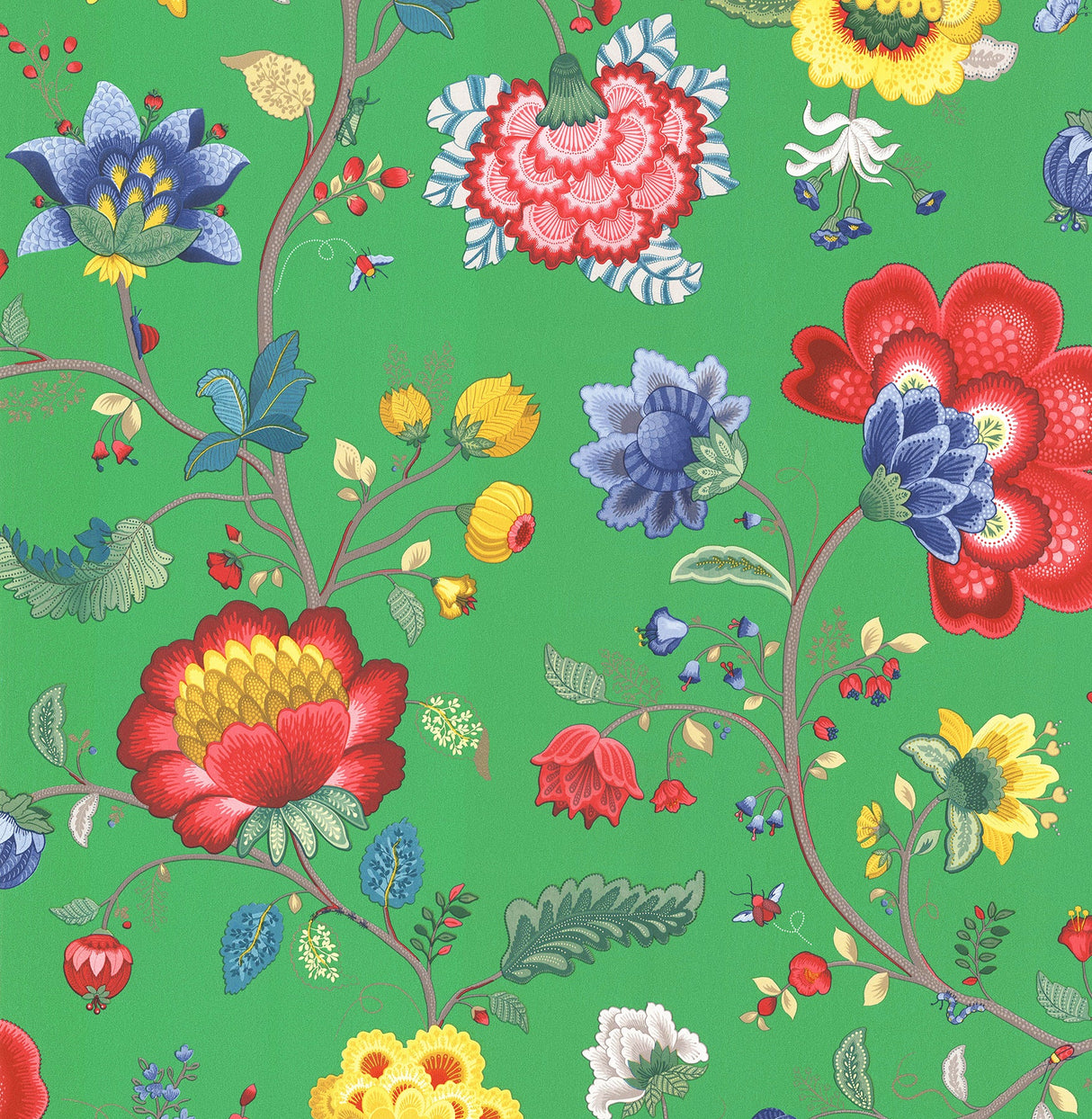 Eijffinger 341036 Epona Green Floral Fantasy Wallpaper