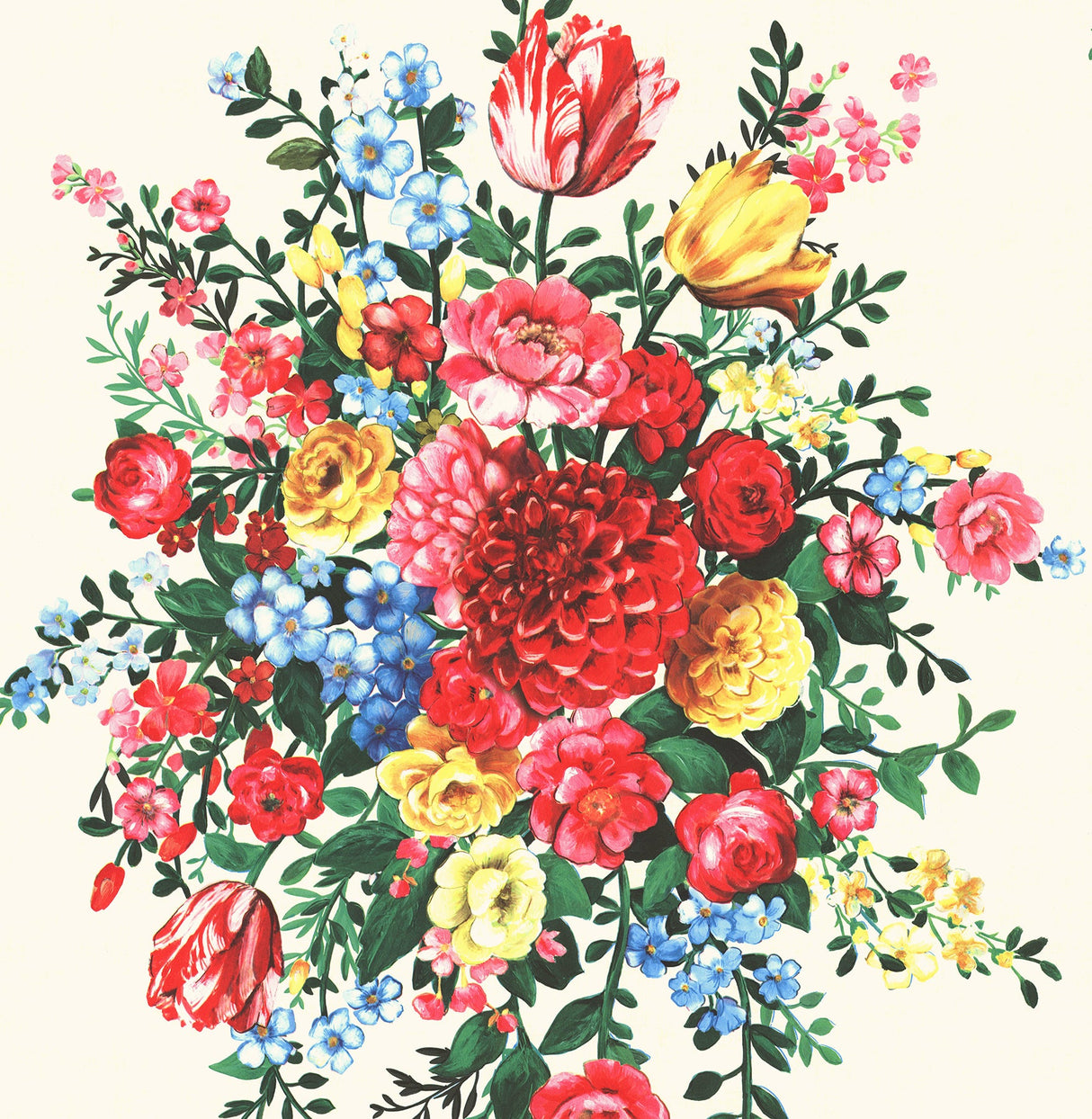 Eijffinger 341040 Ayaanle Cream Dutch Painters Floral Wallpaper