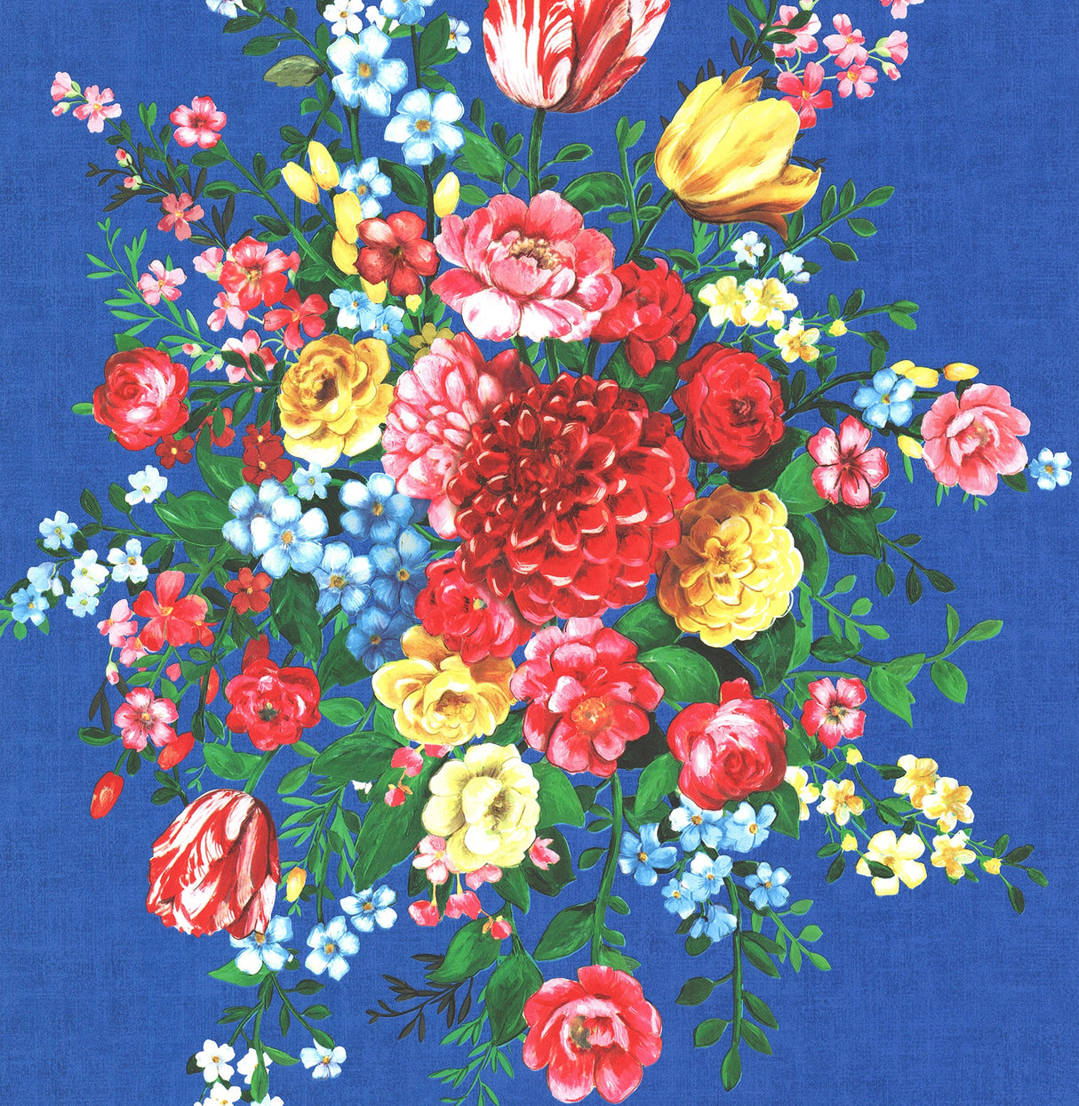 Eijffinger 341044 Ayaanle Dark Blue Dutch Painters Floral Wallpaper