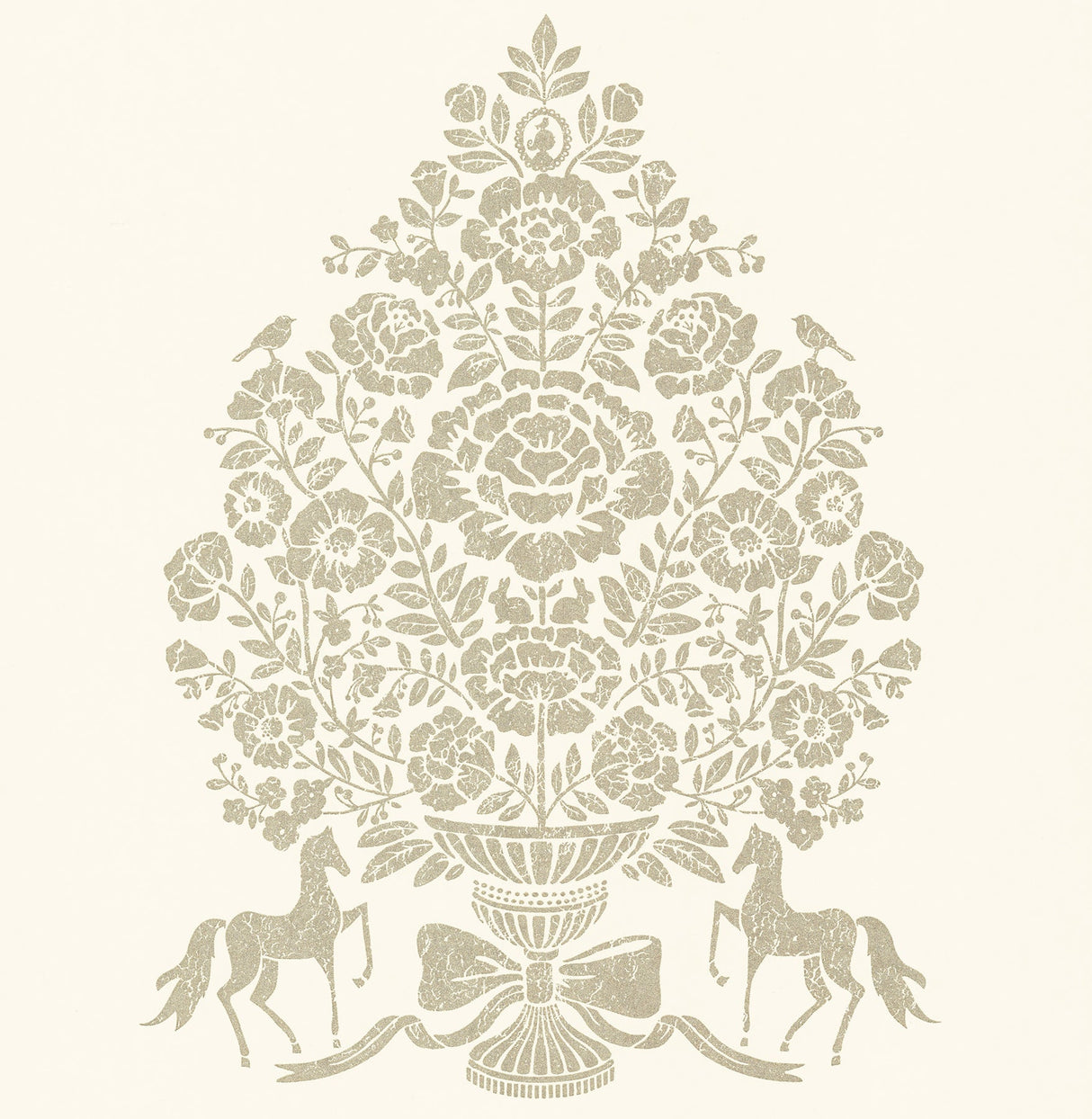Eijffinger 341050 Till Cream President Damask Wallpaper