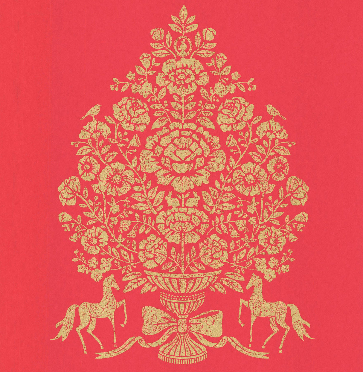 Eijffinger 341051 Till Red President Damask Wallpaper
