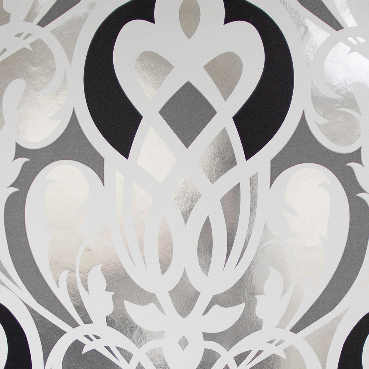 Eijffinger 341723 Sahrzad Silver Nouveau Damask Wallpaper