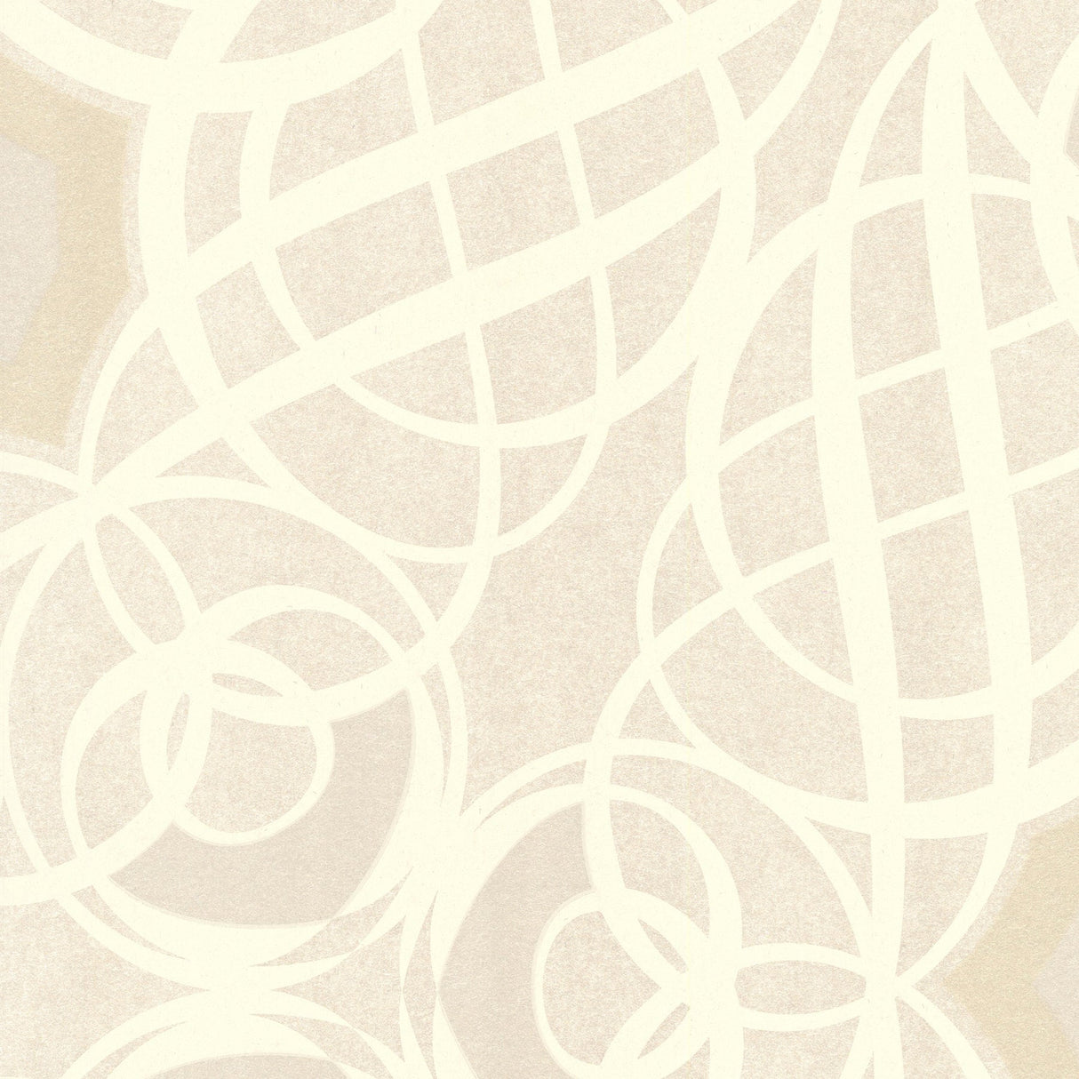 Eijffinger 341732 Caspian Champagne Swirling Geometric Wallpaper