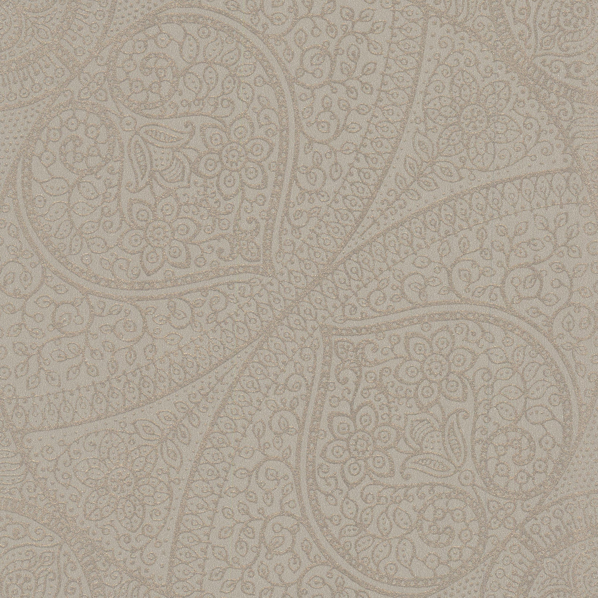 Eijffinger 341758 Yasamin Taupe Mehndi Medallion Wallpaper