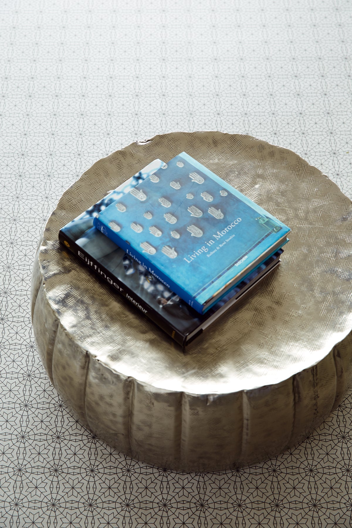 Eijffinger 341772 Marqueterie Silver Mosaic Geometric Wallpaper