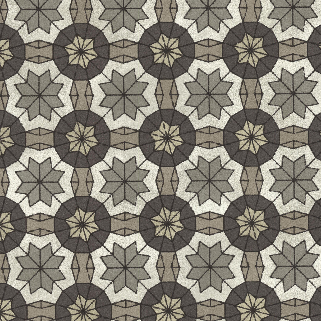 Eijffinger 341773 Marqueterie Pewter Mosaic Geometric Wallpaper