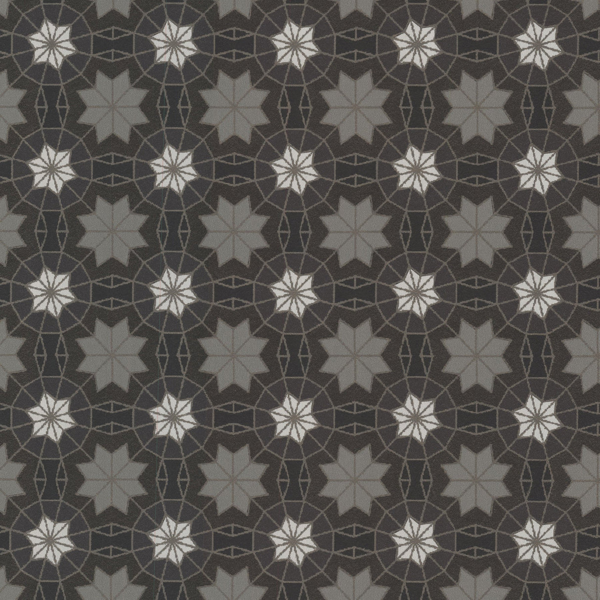 Eijffinger 341775 Marqueterie Black Mosaic Geometric Wallpaper