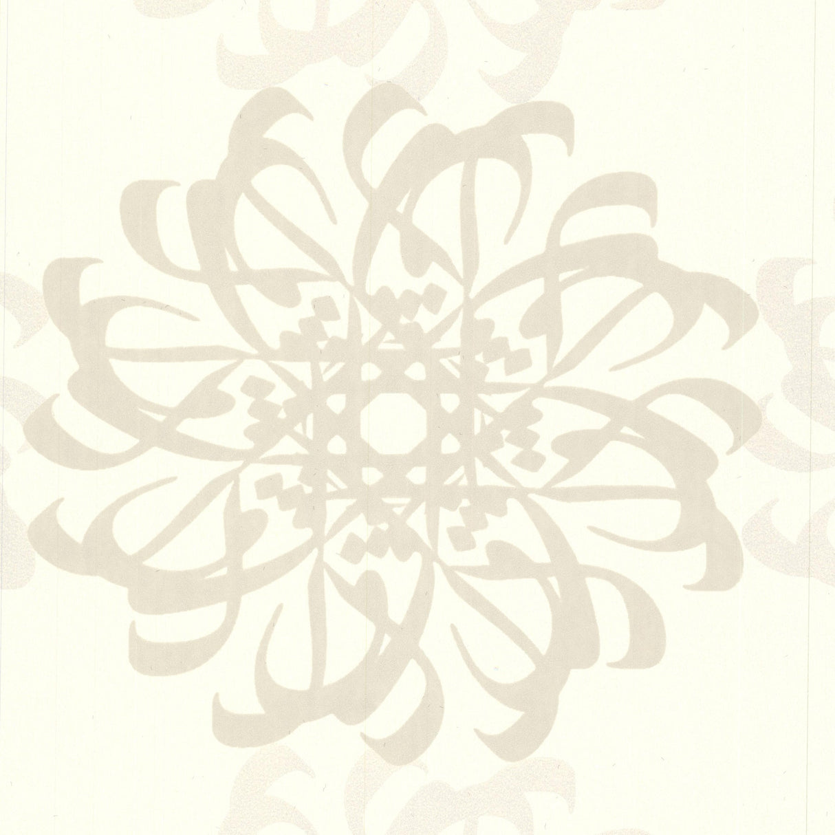 Eijffinger 341780 Hazar Afsan Beige Modern Medallion Wallpaper