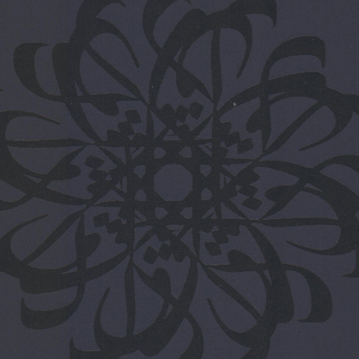 Eijffinger 341783 Hazar Afsan Black Modern Medallion Wallpaper