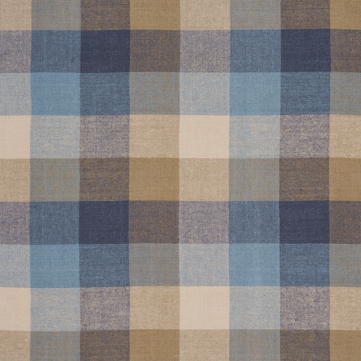 Schumacher 3452002 GRAYLYN PLAID in INDIGO Fabric - CHROMA