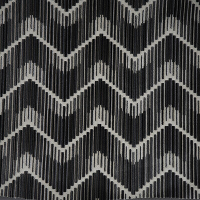 KRAVET COUTURE 34553.816.0 HIGHS AND LOWS ANTHRACITE Fabric - Eade's Wallpaper