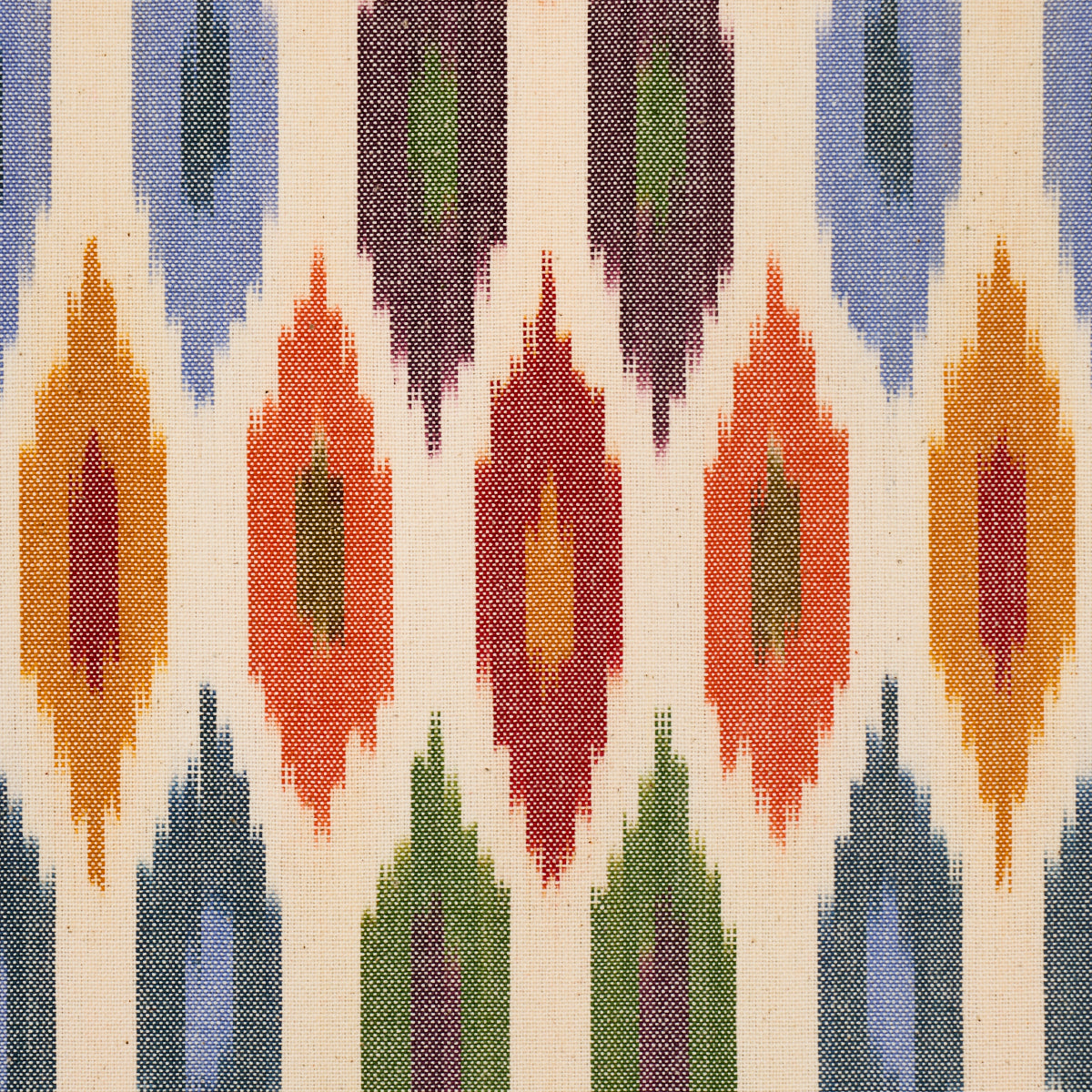 Schumacher 3471001 SUNARA IKAT in SPICE Fabric - CHROMA