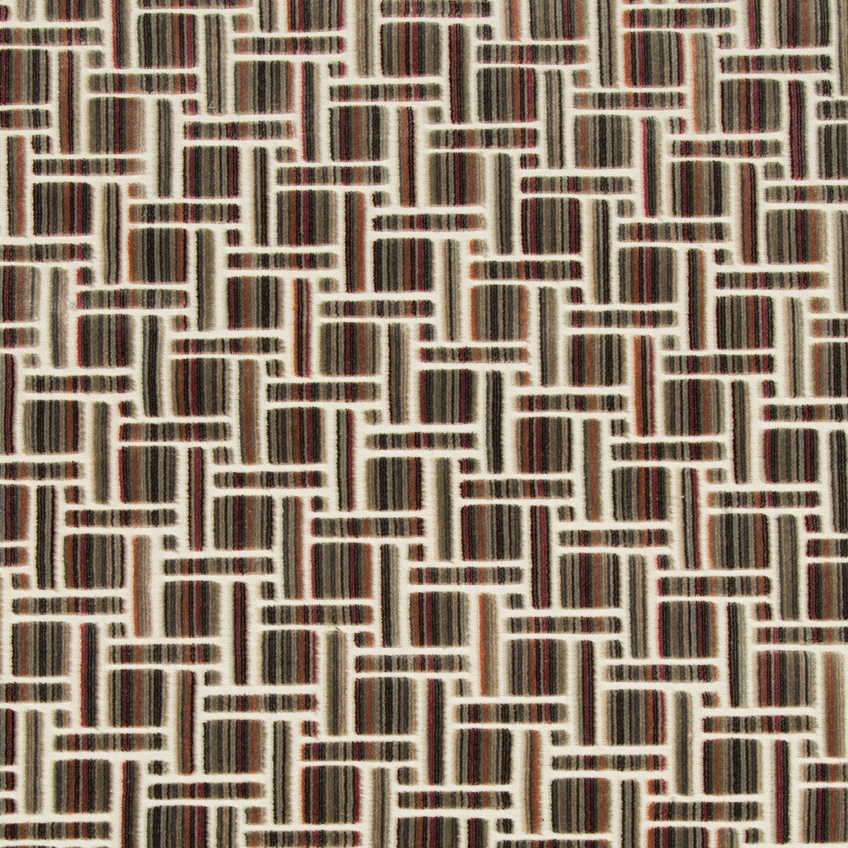 KRAVET COUTURE 34792.1711.0 INSIDE TRACKS ROUGE Fabric - Eade's Wallpaper