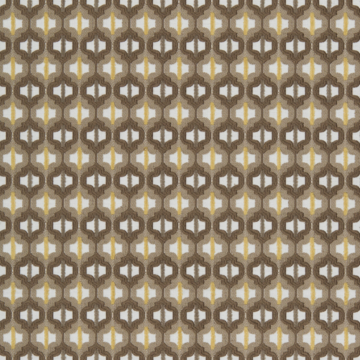 KRAVET COUTURE 34794.16.0 TURNED OUT TILE TIGER EYE Fabric - Eade's Wallpaper