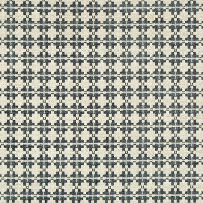 KRAVET COUTURE 34962.516.0 BACK IN STYLE STEEL Fabric - Eade's Wallpaper