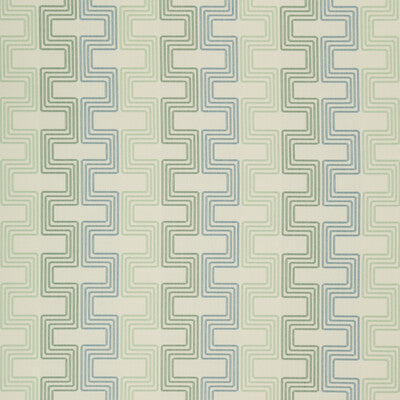 KRAVET CONTRACT 35095.513.0 ENROUTE SEA GREEN Fabric - Eade's Wallpaper