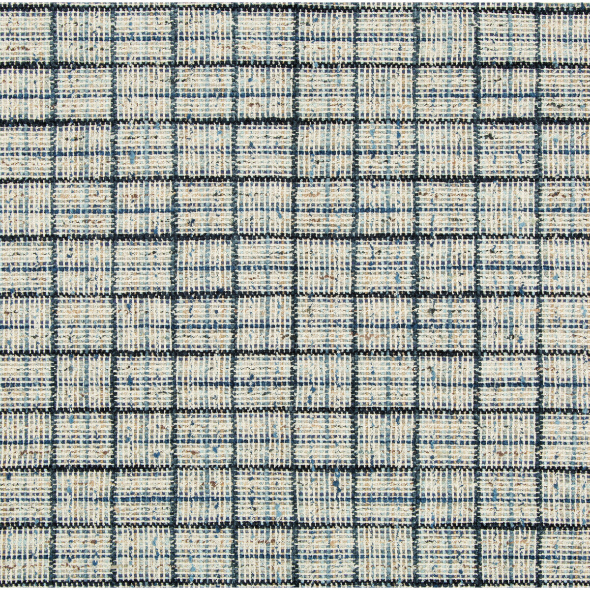 KRAVET COUTURE 35188.1516.0 WENTHWORTH CHECK MARINE Fabric - Eade's Wallpaper