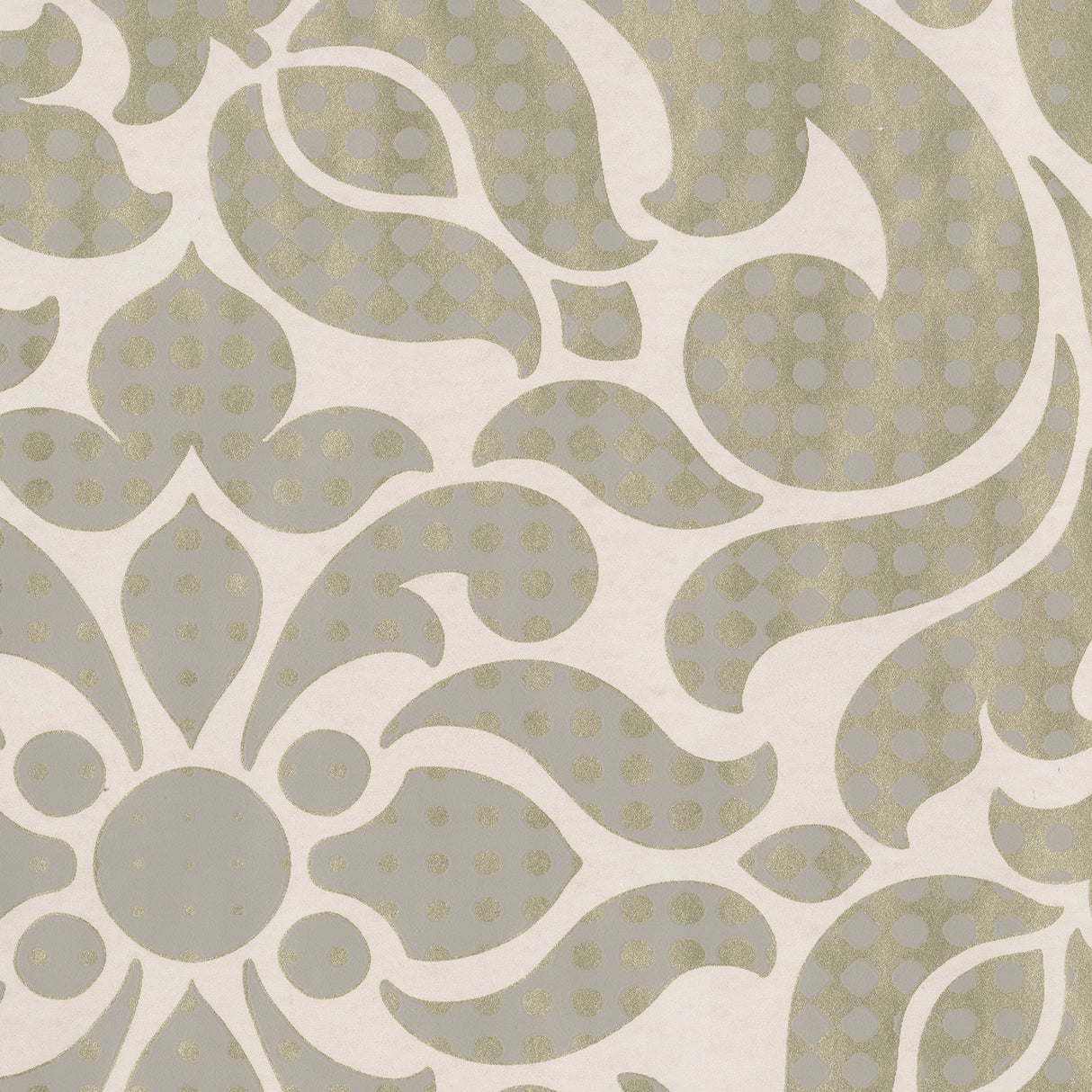 Eijffinger 352080 Leanne Gold Metallic Dot Medallion Wallpaper
