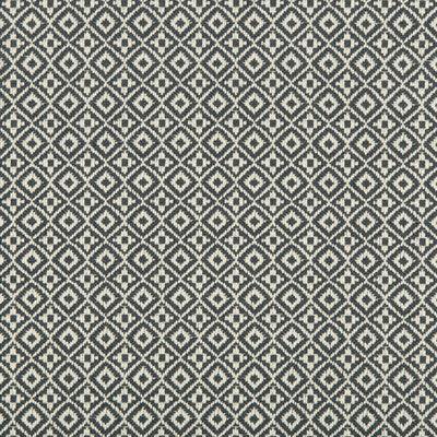 KRAVET DESIGN 35403.21.0 ATTRIBUTE GRID DENIM Fabric - Eade's Wallpaper