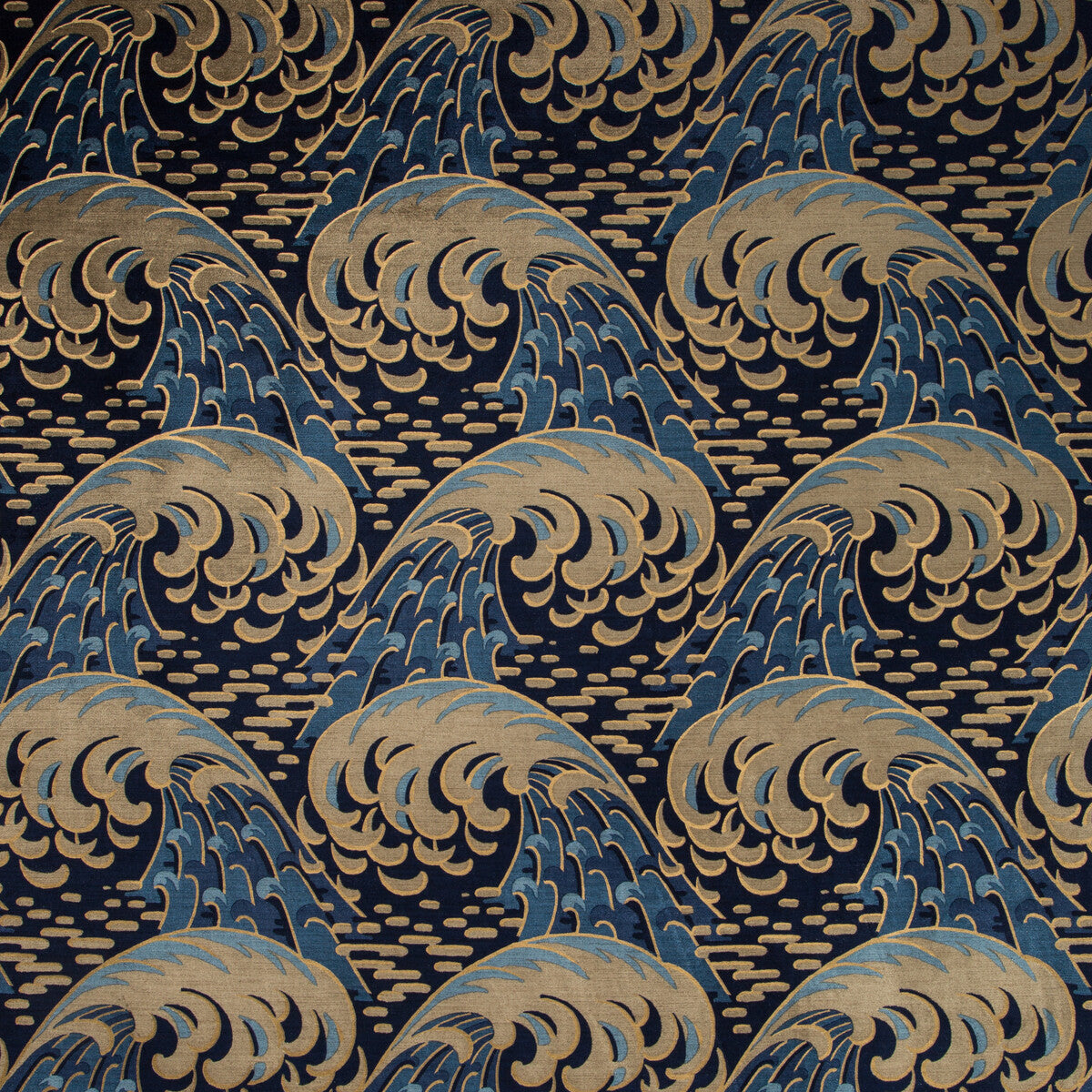 KRAVET COUTURE 35419.516.0 KAIYOU INDIGO Fabric - Eade's Wallpaper