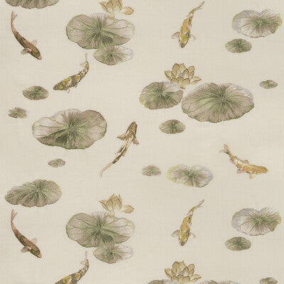 KRAVET COUTURE 35460.11.0 LOTUS POND LIMESTONE Fabric - Eade's Wallpaper