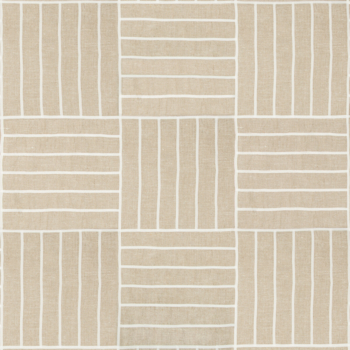 KRAVET DESIGN 35510.16.0 LOCAL GRID NATURAL Fabric - Eade's Wallpaper