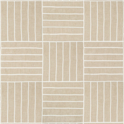 KRAVET DESIGN 35510.16.0 LOCAL GRID NATURAL Fabric - Eade's Wallpaper