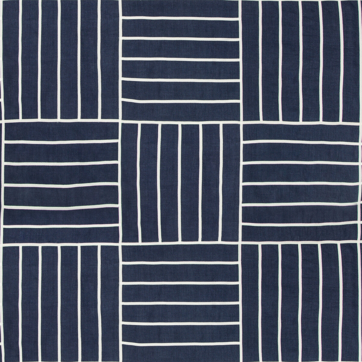 KRAVET DESIGN 35510.51.0 LOCAL GRID INDIGO Fabric - Eade's Wallpaper