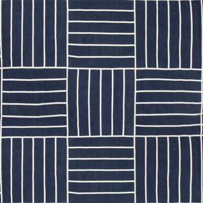 KRAVET DESIGN 35510.51.0 LOCAL GRID INDIGO Fabric - Eade's Wallpaper