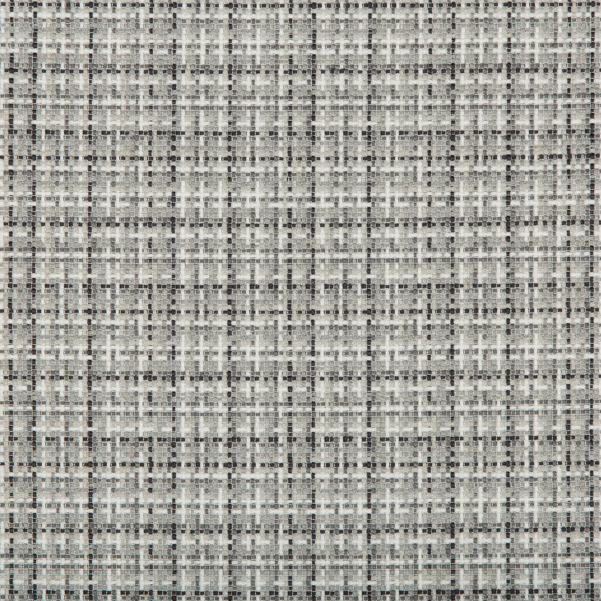 KRAVET BASICS 35537.11.0 CHECKERTON GRAPHITE Fabric - Eade's Wallpaper
