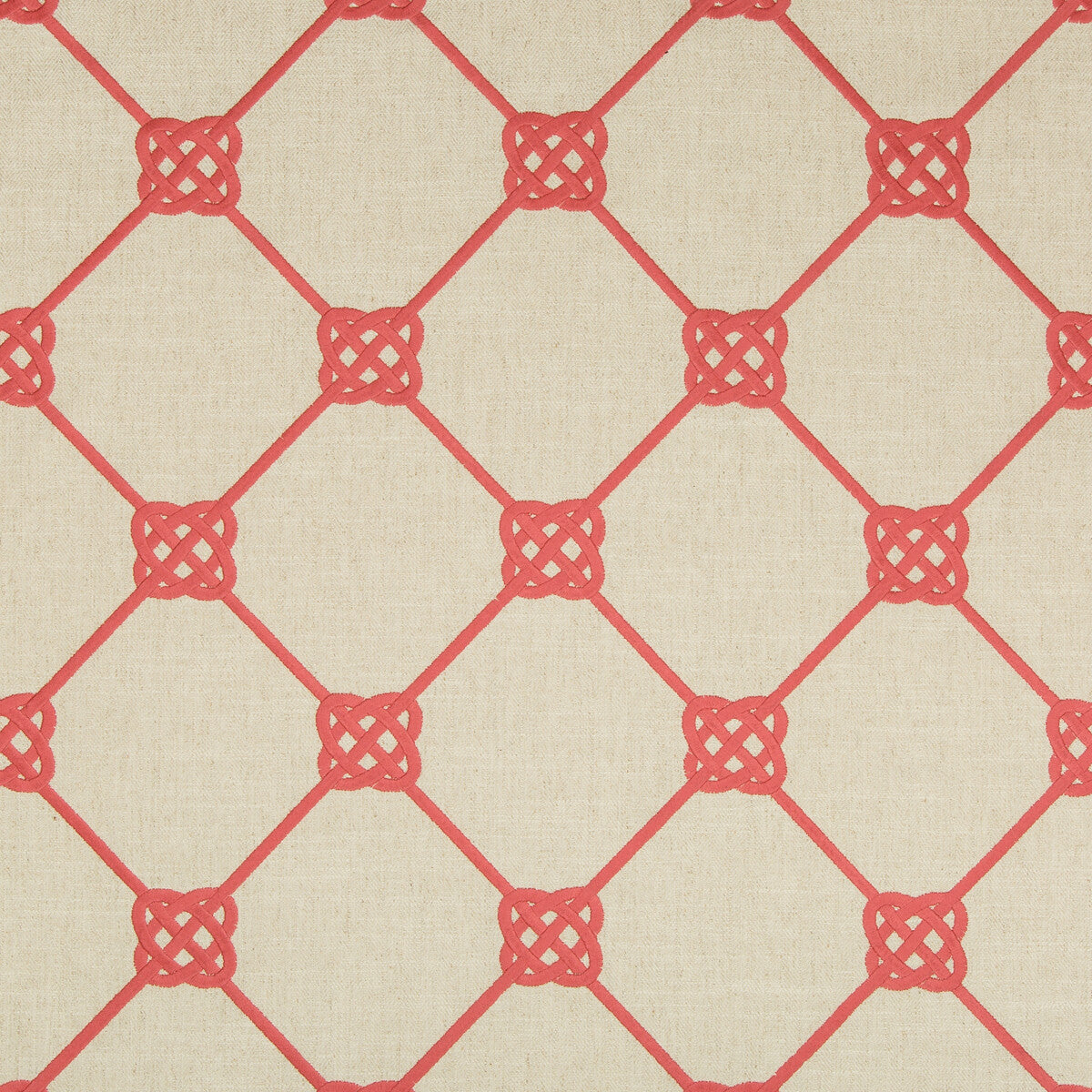 KRAVET BASICS 35540.12.0 KNOTBRIDGE CORAL Fabric - Eade's Wallpaper