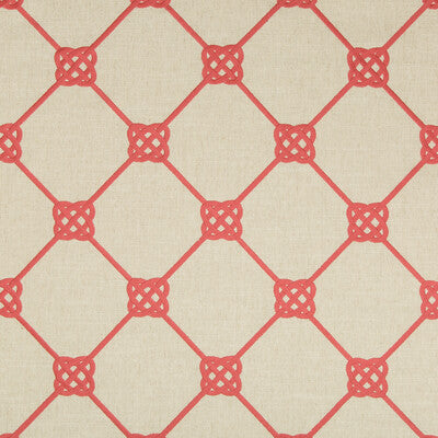 KRAVET BASICS 35540.12.0 KNOTBRIDGE CORAL Fabric - Eade's Wallpaper