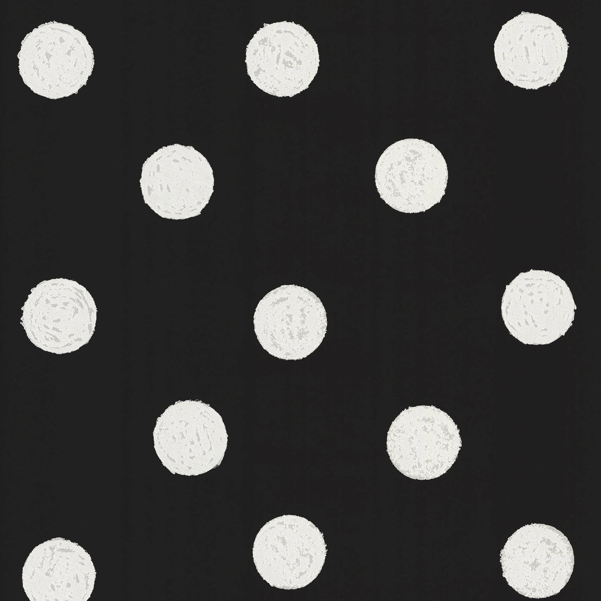 Eijffinger 356062 Lunette Black Polka Dot Wallpaper