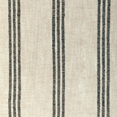 KRAVET COUTURE 35860.816.0 KARPHI STRIPE CHARCOAL Fabric - Eade's Wallpaper