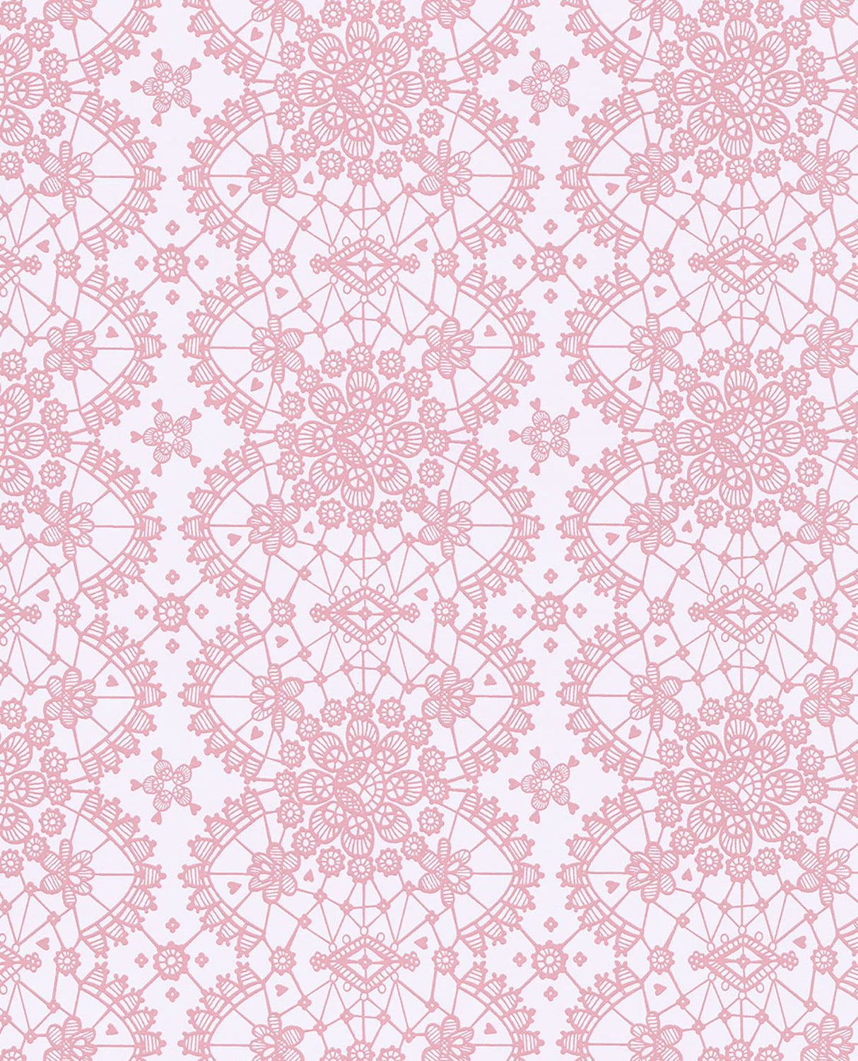 Eijffinger 359011 Myte Pink Lace Wallpaper