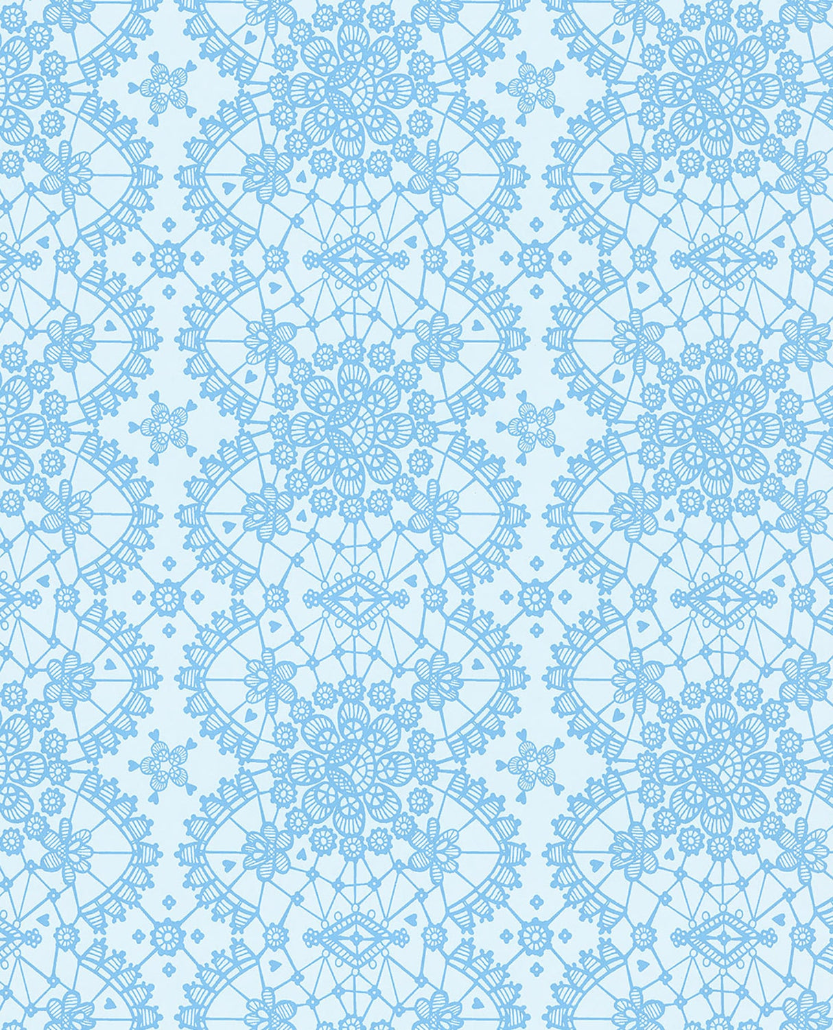 Eijffinger 359012 Myte Cyaan Lace Wallpaper